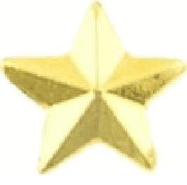 Gold Star - 1/8 inch (miniature) Device 